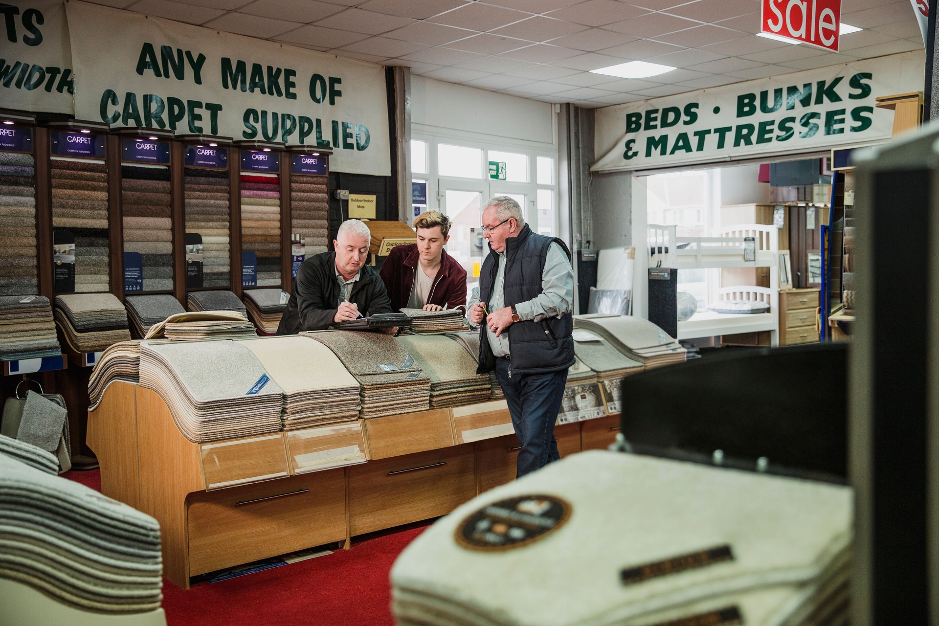 Stocking the Carpet Shop
